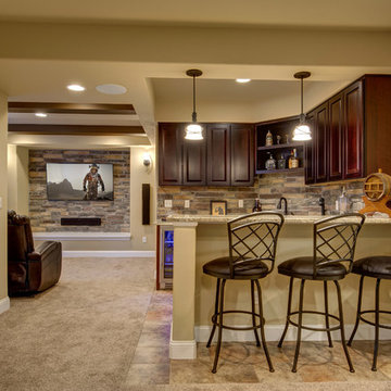 Basement Bar and Home Theater