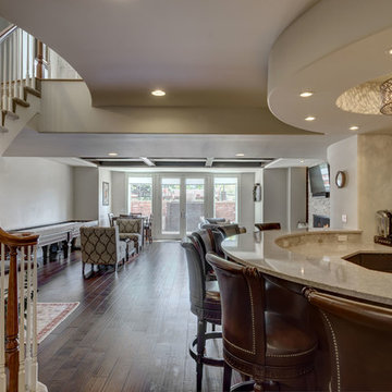 Basement Bar and Stairs