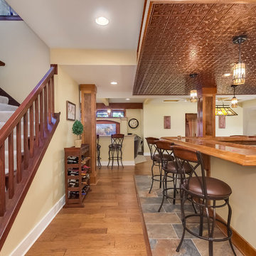 Basement Bar and Stairs