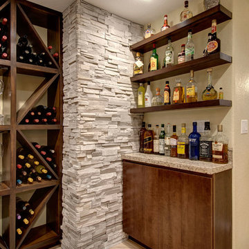 Basement Bar Shelving