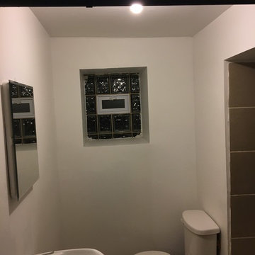 Basement bathroom; renovated