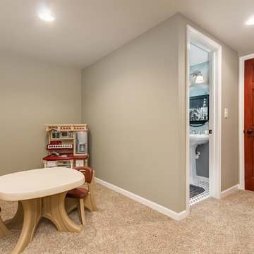 Basement Children's Play Area & Bathroom