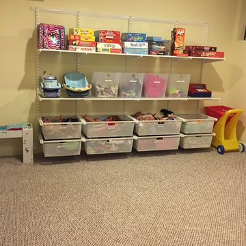 Basement Closet Toy Storage