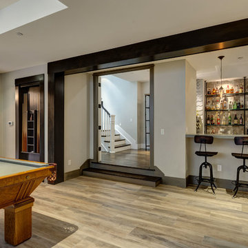 Basement Entry and Bar