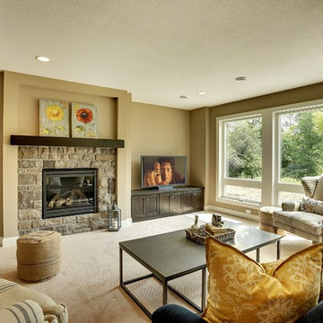 Basement Family Room – Maple Brook Model – Fall 2014 Parade of Homes