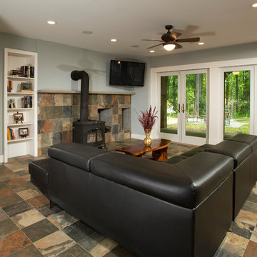 Basement family room