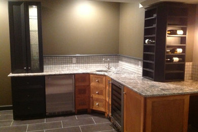 Example of a classic basement design in Omaha