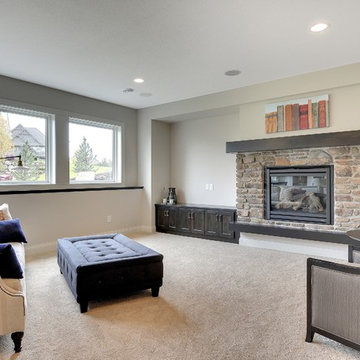 Basement Fireplace – The Meadows and Riley Creek – 2014 Model