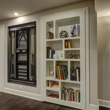 Basement Hidden Bookcase Closed