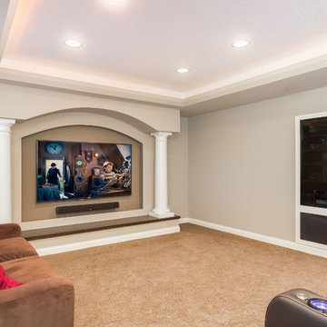 Basement Home Theater Media Cabinet