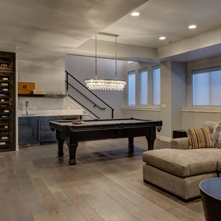 75 Beautiful Medium Tone Wood Floor Basement Pictures Ideas November 2021 Houzz