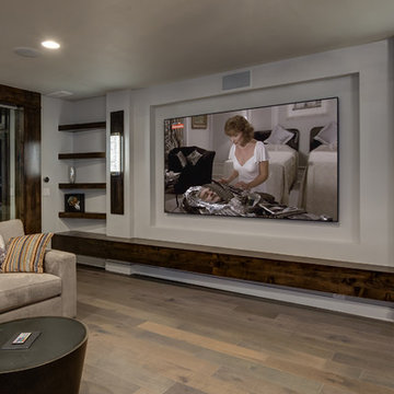 Basement Home Theater TV Wall