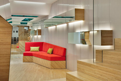 Photo of a contemporary basement in London.