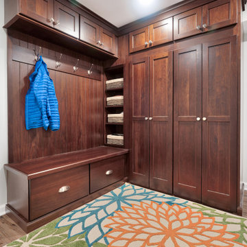 Basement Mudroom Entryway