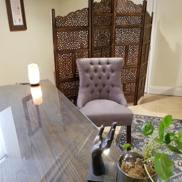 Basement Office Decorating, Larchmont, NY