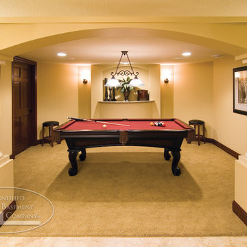 Basement Pool Table Room