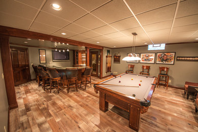 Design ideas for a basement in Cleveland.