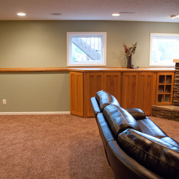 Basement remodel (before and after)