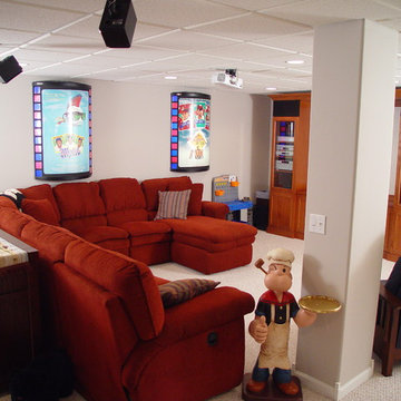 Basement Remodel with Gaming and Home Theater