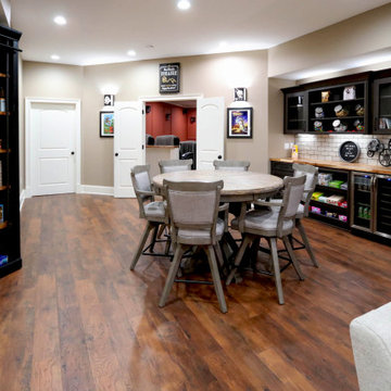 Basement Remodel with Kitchen, Theater Room, Popcorn Snack Bar and Bathroom