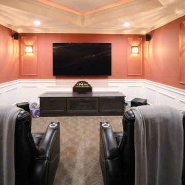 Basement Remodel with Kitchen, Theater Room, Popcorn Snack Bar and Bathroom