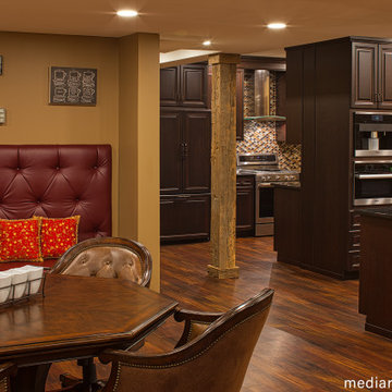Basement Remodel with Theater, Bar, Wine Cellar, Kitchen
