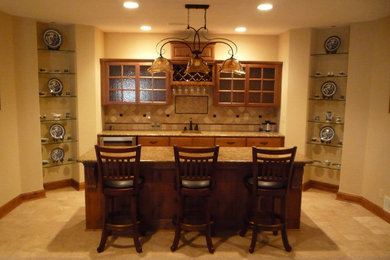 Inspiration for a timeless basement remodel in Wichita