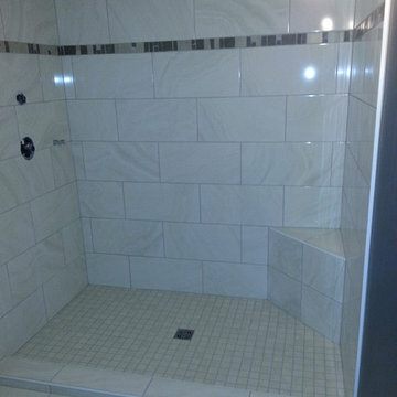 Basement Renovation -Before & After with New bath withTiled Shower
