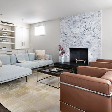 Basement renovation photo shoot