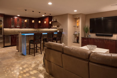 Example of a basement design in Omaha