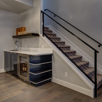 Basement Stairs and Walk-up Bar