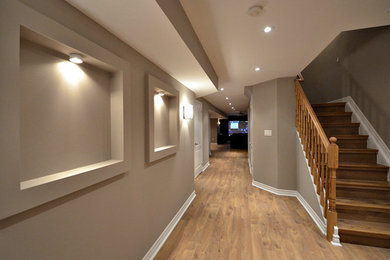 Inspiration for a basement remodel in Toronto