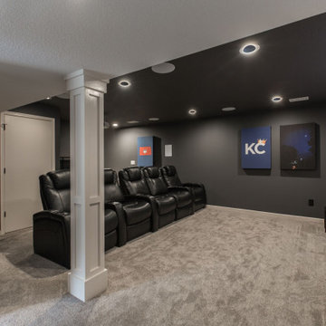 Basement Transformation | Theater | Game Room | Guest Bedroom | Full Bathroom