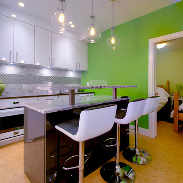 Basement Unit Kitchen With Bar