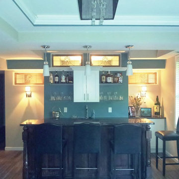 Basement Wet Bar Design Finished