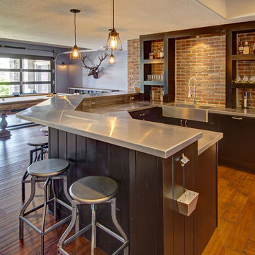 Basement Wet Bar Pool Table