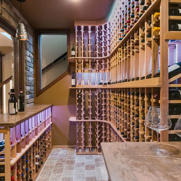 Basement Wine Cellar & Built-in Wine Racks