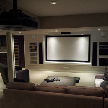Basement with home theatre