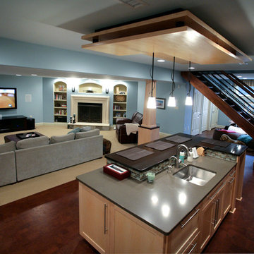 Basement with Kitchen