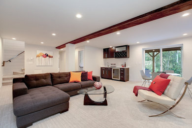 Example of a basement design in Seattle