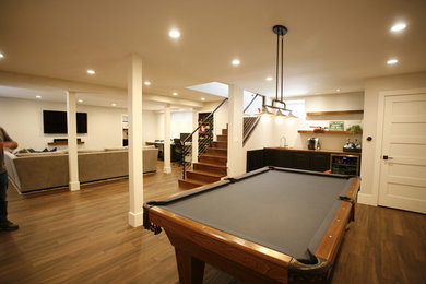This is an example of a basement in Chicago.
