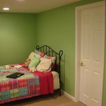 75 Green Basement with Green Walls Ideas You'll Love - July, 2023 | Houzz
