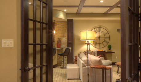 Basement of the Week: Tall-Order Design for a Lower-Level Lounge