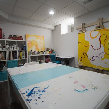 Berkley, MI Basement with Art Studio