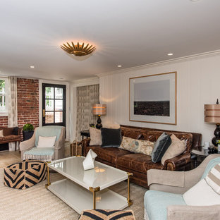 Bethesda, MD Rustic Transitional Basement Makeover