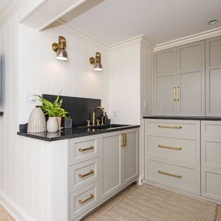 Bethesda, MD Rustic Transitional Basement Makeover