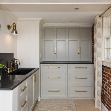 Bethesda, MD Rustic Transitional Basement Makeover