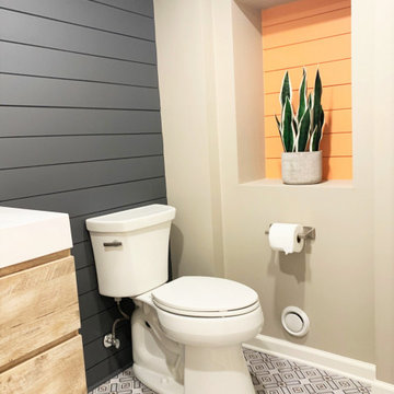 Bloomfield Hills Party Basement Powder Room