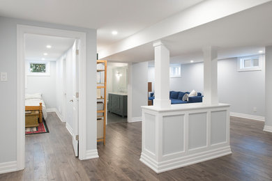 Example of a basement design in Ottawa