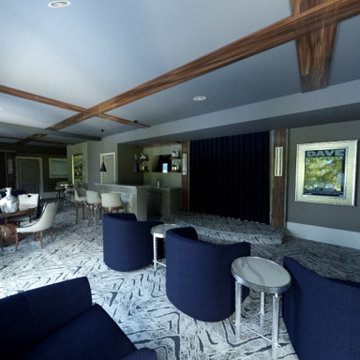 Blue Luxury Media Room